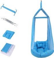 Be 1st Infant baby swing cradle with mosquito net, spring and pillow(Blue)