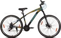 LEADER 700C [21-Speed] Hybrid City cycle with Dual Disc Brake and Front Suspension 700C T Hybrid Cycle/City Bike(21 Gear, Black)