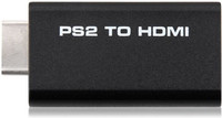 Tobo PS2 to HDMI Converter Adapter, Video Converter PS2 to HDMI Converter with 3.5mm Audio Output for HDTV HDMI Monitor Supports 0.005 m HDMI Adapter(Compatible with HDMI Monitor, HDTV, Black, One Cable)