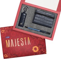 Linc Majesta Premium Gift Set with Diary, Keychain & Zenith Ball Pen(Pack of 3, Blue)