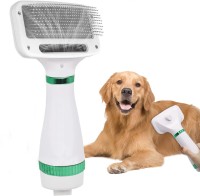 Qpets Upgraded Pet Hair Dryer with Slicker Brush, 2 Heat Settings, One-Button Hair Removal, Portable Dog Blower, Professional Pet Grooming Hair Furry Drying for Small Large Cat Dog Pet Dryer(Multicolor)