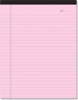 CLICKEDIN Writing Pad for Office, Premium Quality 70 GSM Paper A4 Size Legal/Wide Pad A4 Note Pad Ruled 50 Pages(Pink)