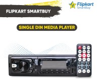 Flipkart SmartBuy 220W Front Panel Universal Fit Single Din Dual USB Ports/Bluetooth/Hands Free Calling/FM/AUX Input/SD Car Media Player Car Stereo(Single Din)