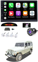 RKPSP 7 INCH Full Double Din Car Screen Stereo Media Player Audio Video Touch Screen Stereo Full HD with MP3/MP4/MP5/USB/FM Player/WiFi/Bluetooth & Mirror Link with Back Rear Camera & White Sensor For Marshal Car Stereo(Double Din)