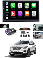 RKPSP 7 INCH Full Double Din Car Screen Stereo Media Player Audio Video Touch Screen Stereo Full HD with MP3/MP4/MP5/USB/FM Player/WiFi/Bluetooth & Mirror Link with Back Rear Camera & Black Sensor For Triber Car Stereo(Double Din)