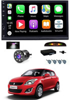 RKPSP 7 INCH Full Double Din Car Screen Stereo Media Player Audio Video Touch Screen Stereo Full HD with MP3/MP4/MP5/USB/FM Player/WiFi/Bluetooth & Mirror Link with Back Rear Camera & Silver Sensor For Swift 2004 Car Stereo(Double Din)