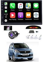 RKPSP 7 INCH Full Double Din Car Screen Stereo Media Player Audio Video Touch Screen Stereo Full HD with MP3/MP4/MP5/USB/FM Player/WiFi/Bluetooth & Mirror Link with Back Rear Camera & White Sensor For Wagonr 2010 Car Stereo(Double Din)