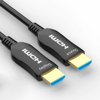 microware HDMI Cable 10 m Fiber HDMI Cable 4K (10m) 60Hz, Fiber Optic HDMI Cable 2.0b HDR, ARC, HDCP2.2, 3D, High Speed 18Gbps Subsampling 4:4:4/4:2:2/4:2:0 Slim and Flexible HDMI Fiber Optic Cable(Compatible with TV, Gaming, 4k Projector, Black)