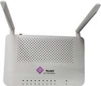 Tejas Networks TJ2100N-14B GPON ONT | Dual Band Dual Antenna WiFi ONU | 100% Make in India 620 Mbps Wireless Router(White, Dual Band)