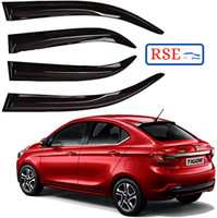 RSE For Front, Rear Wind Deflector(Tinted Tata Tigor)