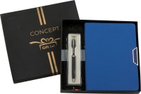 concept 2022 Frisco Diary + Pierre Cardin Belami Ball Pen A5 Gift Set Ruled 336 Pages(Royal Blue, Pack of 2)