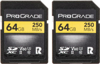 ProGrade Digital SDXC V60 UHS-II 64 GB SDXC Class 10 250 MB/s  Memory Card