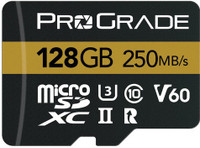 ProGrade Digital UHS-II V60 Gold 128 GB MicroSDXC Class 10 250 MB/s  Memory Card