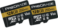 ProGrade Digital UHS-II V60 Gold 128 GB MicroSDXC Class 10 250 MB/s  Memory Card