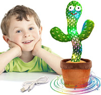 Aganta Dancing Cactus with Lights Up Talking Singing Toy Decoration Rechargeable Dancing Cactus Plush Toys Same Talking Tom Toy Funny Early Interesting Childhood Education Toys for Kids Dancing Cactus Repeat, Talking Dancing Cactus Toy, Repeat+Recording+Dance+Sing, Wriggle Dancing Cactus Repeat What