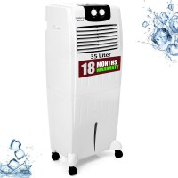 BlueBerry's 35 L Room/Personal Air Cooler(White, 25 Liter Air Cooler Fan3 Speed Control, Low Power Consumption, Cools with Water(White))