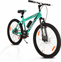LEADER TORFIN 26T MTB Bicycle without Gear Single Speed with FS DD Brake 26 T Mountain Cycle(Single Speed, Black, Green)