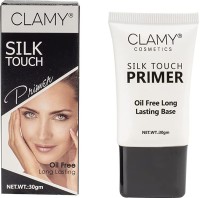 Clamy Silk Touch Primer Oil Free for Long Lasting 16hr Smooth Makeup Primer  - 30 g(Transprent)