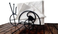 Bogenlite The Vintage Art Kitchen Napkin Roll Holder/Kitchen Paper Towel Tissue Holder Set of 1 Napkin Rings(Black)