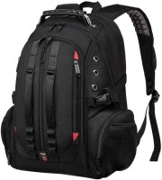 Red Lemon Swisslook Polyester Bange Series 45L 15.6-inch Laptop Bags Backpack for Men and Women Waterproof USB Anti Theft Travel Backpack -Black 45 L Laptop Backpack(Black)