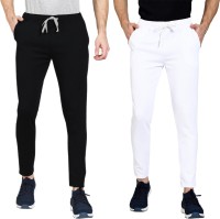 Aashi Fashion Solid Men White, Beige Track Pants