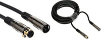MONOPRICE Premier Series XLR Male to XLR Female Power Sharing Cable(Black)
