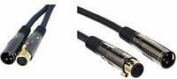 MONOPRICE 104752 Premier Series XLR Male to XLR Female & Premier Series XLR Male to XLR Female Power Sharing Cable(Assorted)