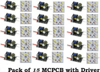 Republic PACK OF 1 5 Raw Material for led bulb comes with McPcB AND 9W, WHITE LED HPF DRIVER Electronic Components Electronic Hobby Kit