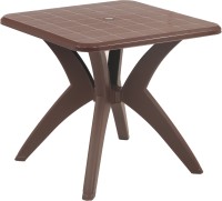 Supreme Dinner Dining Table, Globus Brown (4 Seater) Plastic Outdoor Table(Finish Color - Brown, DIY(Do-It-Yourself))