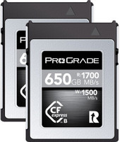 ProGrade Digital Cfexpress 2.0 Type B 650 GB Type B Class 10 1700 MB/s  Memory Card