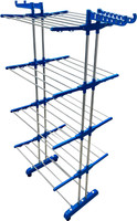 TNC Steel, Plastic, Aluminium Floor Cloth Dryer Stand T-CDS-B2SS-4 TIER-0112(4 Tier)