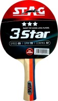 STAG 3 Star Red, Black Table Tennis Racquet(Pack of: 1, 190 g)