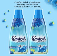 Comfort After Wash Morning Fresh Fabric Conditioner 430 ML ( 430 ML Each * 2 = 860 ML ) Fabric Deodorizer(860 ml)