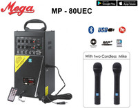 MEGA Multi Input Smart Portable PA System MP - 80 UEC MP - 80 UCE Indoor, Outdoor PA System(75 W)