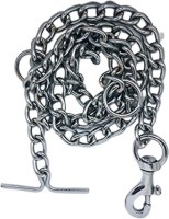 PetValley Heavy Stainless Steel Chain for Heavy Dogs (L - 60 inch) 152 cm Dog Chain Leash(Silver)