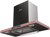 Ventair Rose Gold Auto Clean Wall Mounted Chimney(Black & Rose Gold 1600 CMH)
