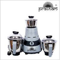 Pratham Granite Mixer Grinder Blender 750W With 3 stainless Steel Jar In Grey And Black Colour Watt 750 Mixer Grinder (3 Jars, Grey & Black)