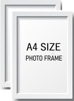 TS NANDA Wood Photo Frame(White, 2 Photo(s))