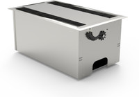 Connect System Cable Cubby Popup Box with HDMI Connector & Two Power Ports & Two USB Port Network Switch(Silver)