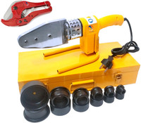 Mass Pro 1 Set PPR Heating Welding Machine Auto Cut off With 6 Die Set Size 20 ~ 63mm With 42mm PPR Cutter Transformer Welding Machine
