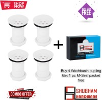 SHUBHAM HARDWARE SH-Plastic Washbasin Coupling 4pc with 1 blue m-seal free Analog Kitchen Timer