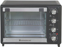 WONDERCHEF 32-Litre Oven Toaster Griller (OTG) 32 Litres, Stainless Steel With Rotisserie, Auto Power-Off With Bell, Heat Resistant Glass Window Oven Toaster Grill (OTG)(Black)