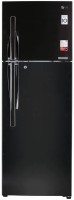 LG 335 L Frost Free Double Door 3 Star Convertible Refrigerator(Black, GL-T372JES3)