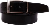 M Zovi Men Black, Tan Genuine Leather Belt