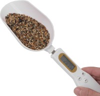 R A Products Digital Spoon Scale, 500g/0.1g Gram Weighing Mini LCD Spoon Measure, Digital Scale Pet Food, Cooking Wet Grinder(WHITE)