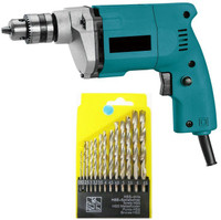 Tulsway Heavy Duty machine with 13 pcs bit set Pistol Grip Hammer Drill(10 mm Chuck Size, 350 W)