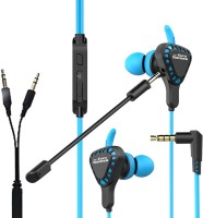 RPM Euro Games Gaming Earphones Headphones For Mobile Phone, PS4, PS5, Xbox, PC Wired Gaming Headset(Blue, In the Ear)