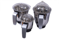 Pratham Granite Mixer Grinder Blender 750W With 3 Stainless Steel Jar And 1 Juicer Jar 750 Mixer Grinder (4 Jars, Copper, White)
