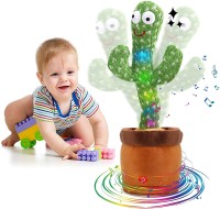 Oxhox Dancing Cactus Toy,Talking Repeat Singing Cactus Toy 120 Songs for Baby(Green)
