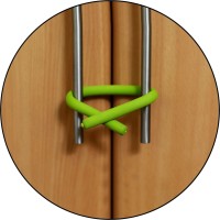 Safe-o-kid Unique, Ultra Flexible & adjustable, Kid’s Favorite Cabinet Local Sticks (Pack of 8)(Green)